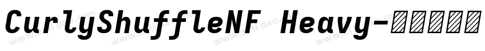 CurlyShuffleNF Heavy字体转换